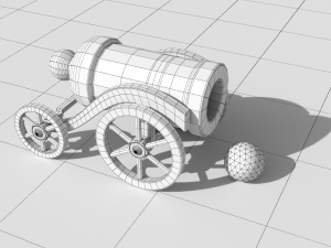 cannon childrens toy fixiki 3D Model