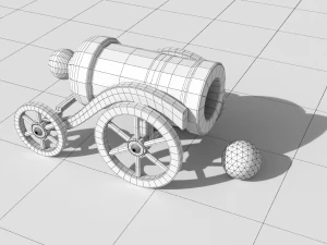 cannon childrens toy fixiki 3D Model