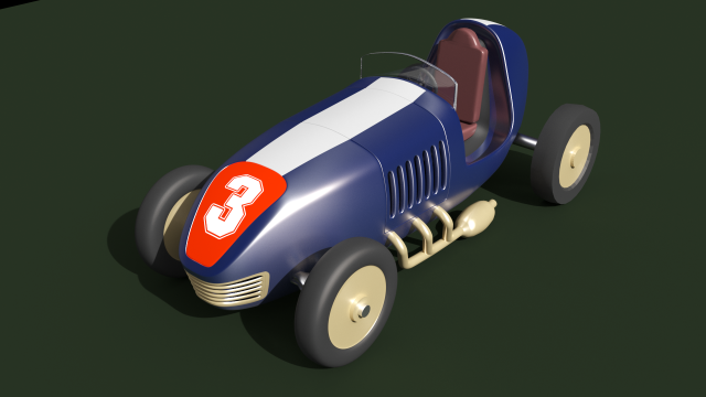 toy racing car fixies 3D Model .c4d .max .obj .3ds .fbx .stl .blend 