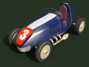 toy racing car fixies 3Dモデル