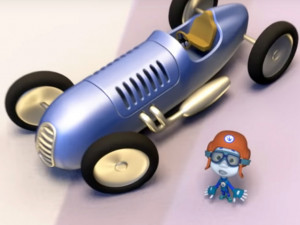 toy racing car fixies 3D Model