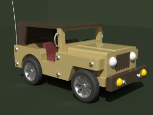 toy model jeep 3D मॉडल