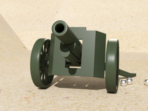 steel ball cannon fixiki 3Dモデル