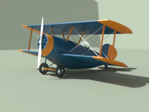 airplane biplane for children varus 3D Model