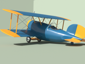 airplane biplane for children varus 3D मॉडल