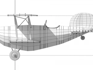 airplane biplane for children varus 3D Model