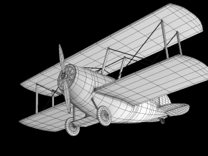 airplane biplane for children varus 3D Model