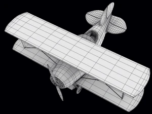 airplane biplane for children varus 3D Model