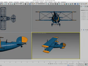 airplane biplane for children varus 3D Model