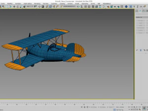 airplane biplane for children varus 3D Model