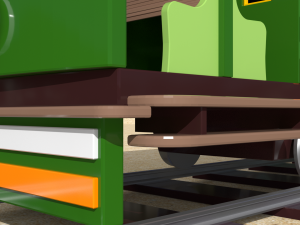 toy model vintage tram a streetcar named desire 3D Model