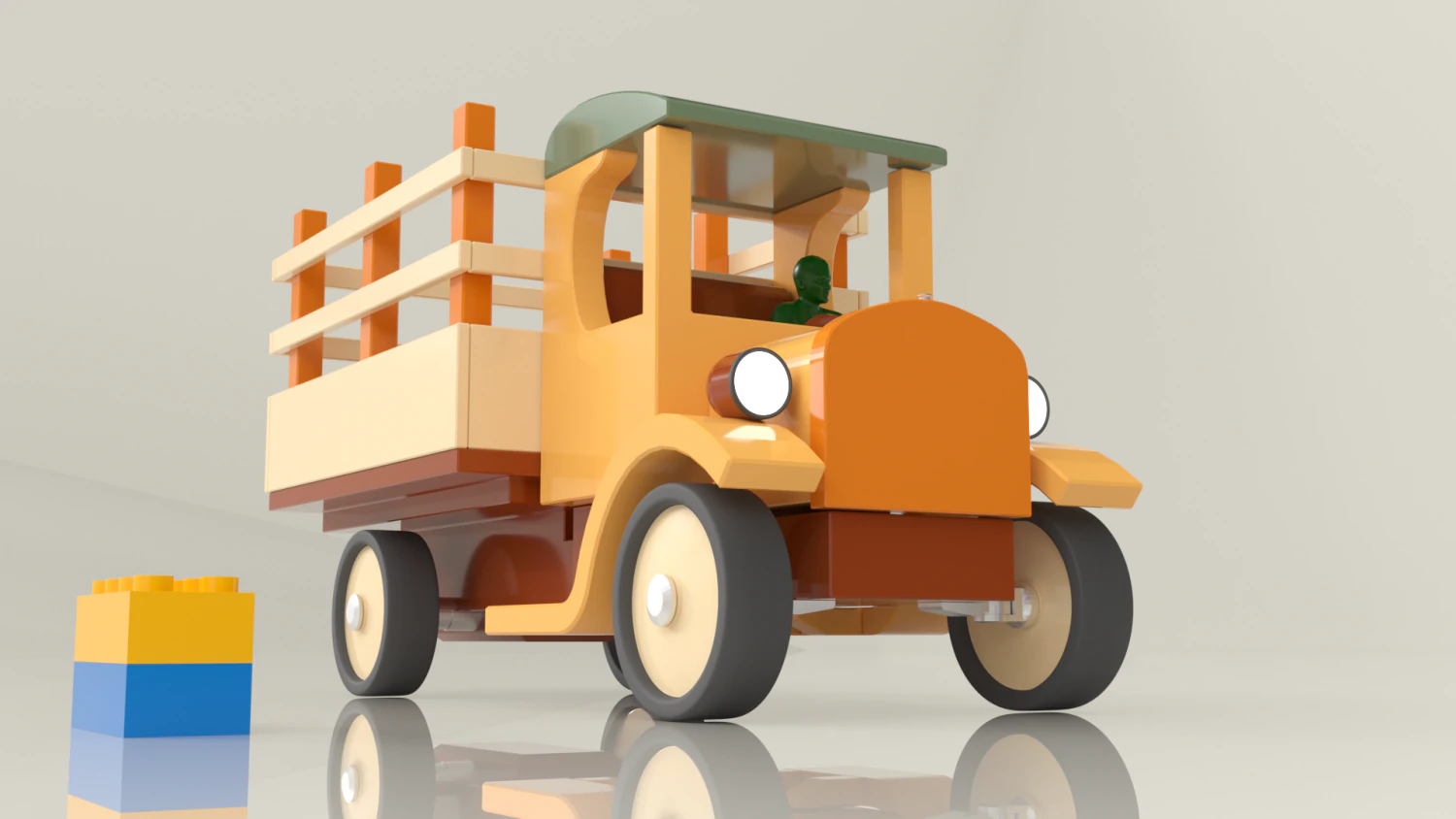 vintage truck f0rd tt land 1927 3D Model .c4d .max .obj .3ds .fbx .stl .blend 