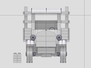vintage truck f0rd tt land 1927 Modelo 3D
