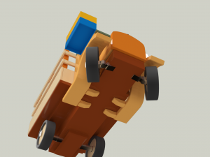 vintage truck f0rd tt land 1927 Modelo 3D