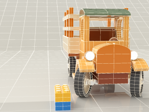 vintage truck f0rd tt land 1927 Modelo 3D
