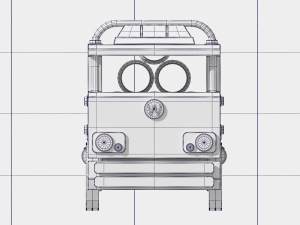 pipe transport truck Model 3D