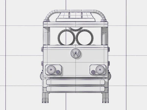 pipe transport truck 3D Model