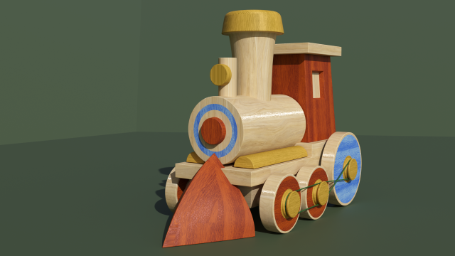 steam locomotive from the cartoon madagascar 3D मॉडल .c4d .max .obj .3ds .fbx .stl .blend 