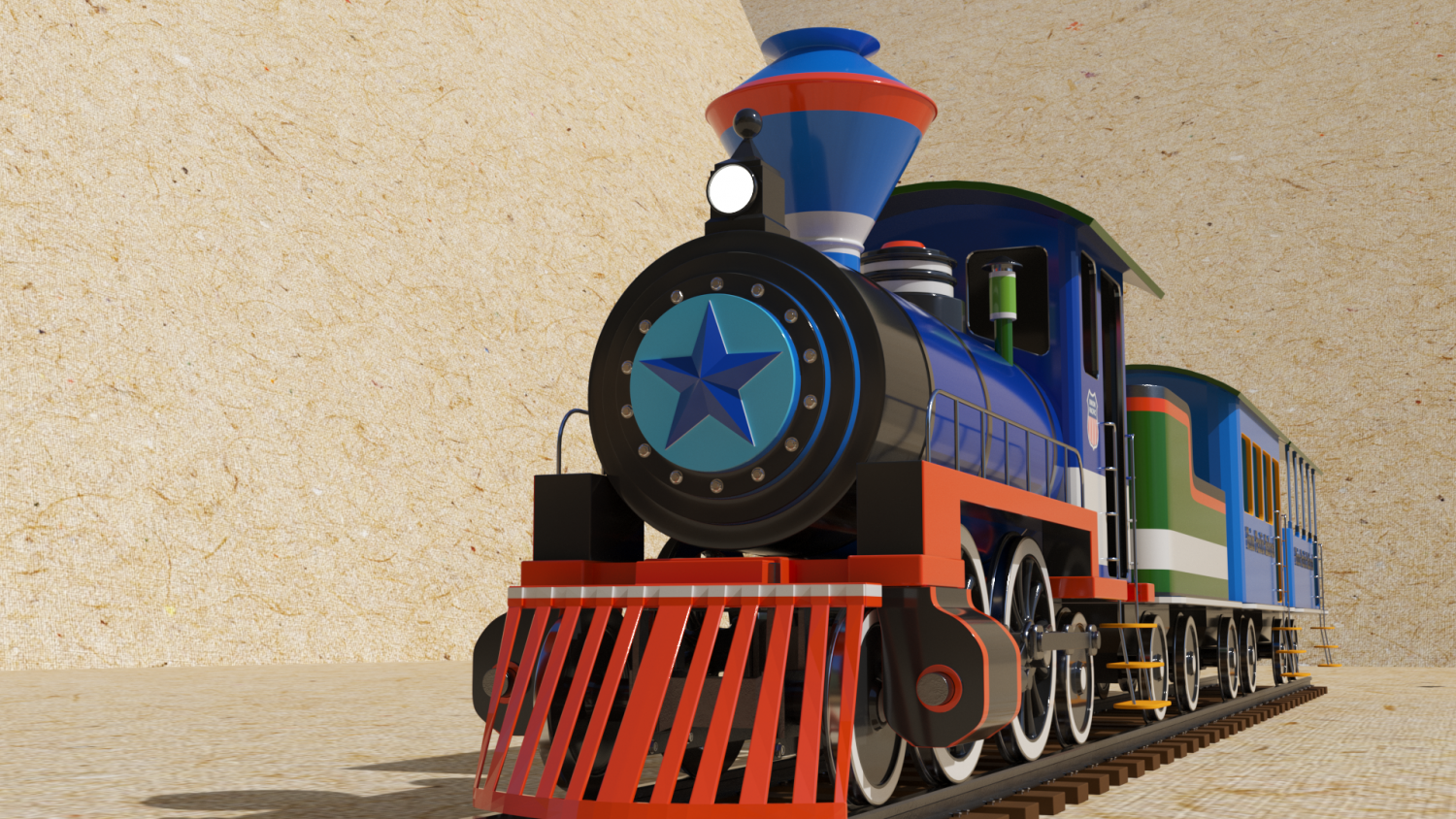 cartoon train toy thomas the tank engine 3D Model in Train 3DExport