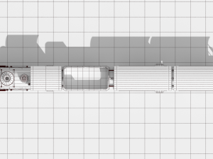 locomotive with wagons union pacific railroad 3D-Modell