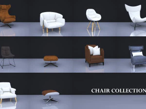 colecci&oacute;n de sillas 4 Modelo 3D