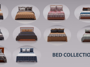 bed collection 2 3D मॉडल