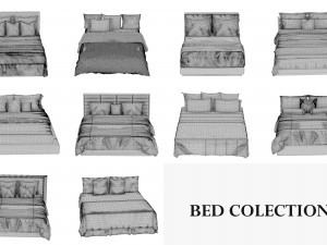bed collection 2 Modelo 3D