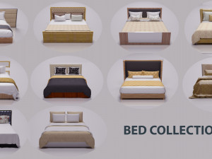 bed collection 3 3D 模型