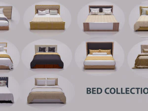collezione letti 3 Modello 3D
