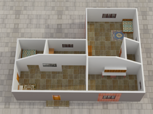 building 1 3Dモデル