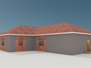 building 1 3Dモデル