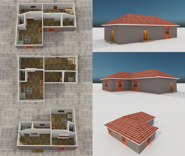 building 1 3Dモデル .c4d .max .obj .3ds .fbx .stl .blend 