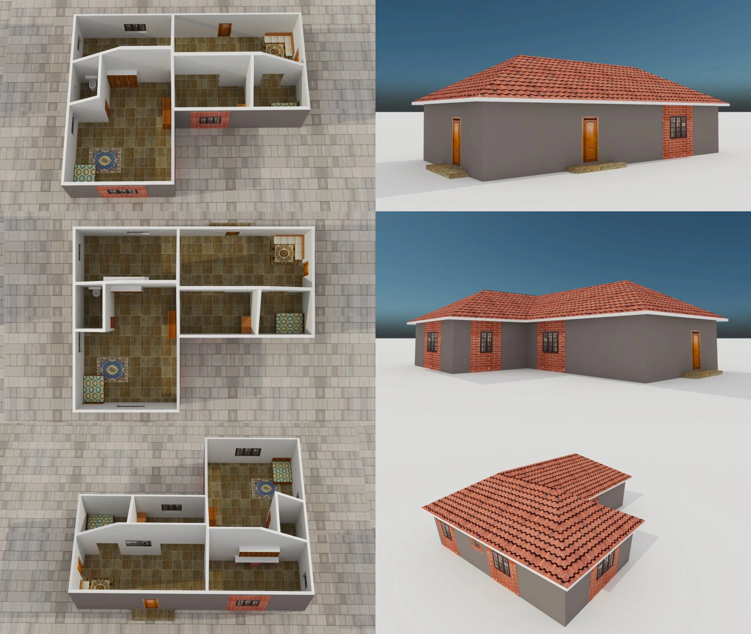 building 1 3D Model .c4d .max .obj .3ds .fbx .stl .blend 