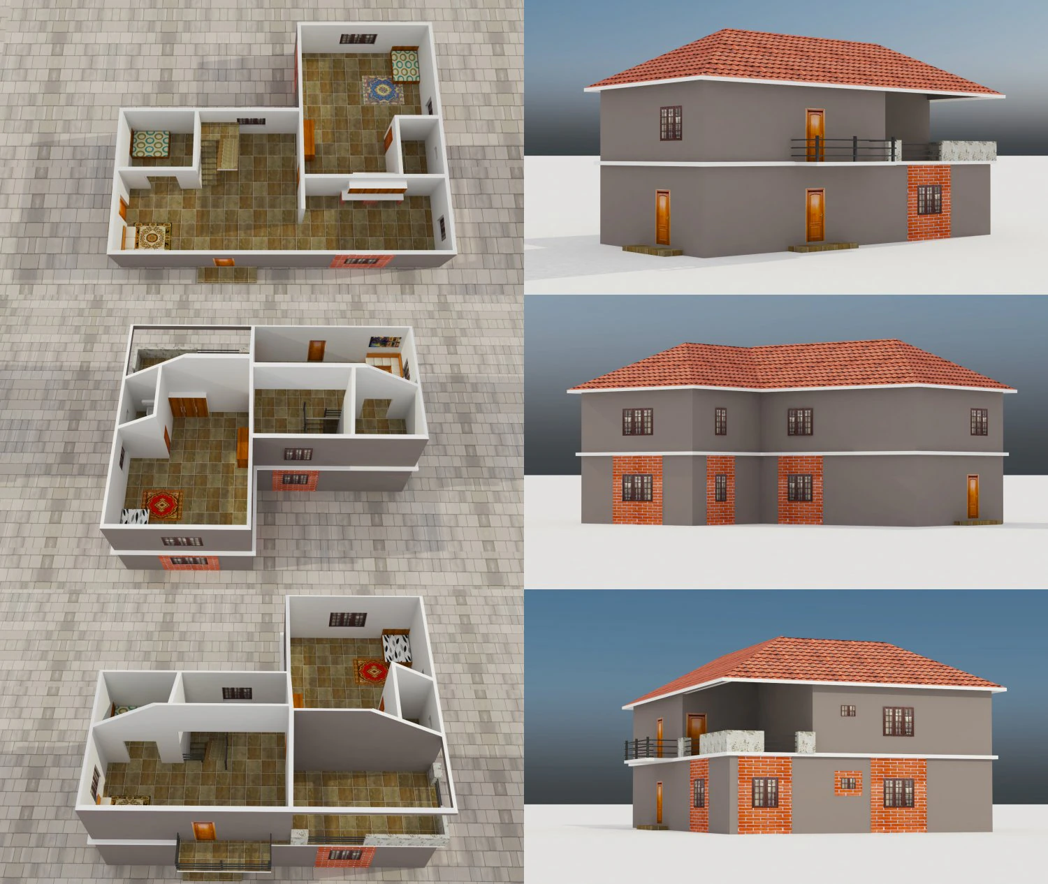 building 2 3D Model .c4d .max .obj .3ds .fbx .stl .blend 