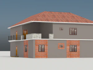 3 buildings 3D Model