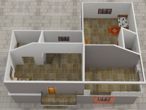3 buildings 3D Model