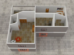 3 buildings 3D Model