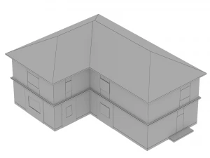 3 buildings 3D Model