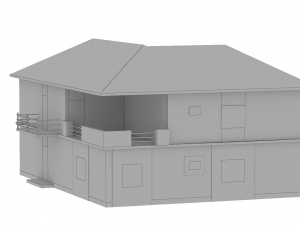3 buildings 3D Model