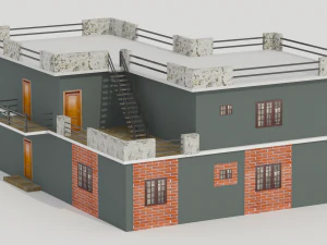 3 buildings 3D Model