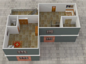 3 buildings 3D Model