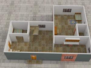 3 buildings 3D Model