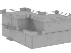 3 buildings 3D Model