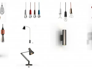 kolekcja lamp 2 Model 3D