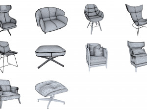 63 models of chairs 3D-Modell