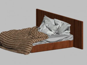 letto 1-9 Modello 3D