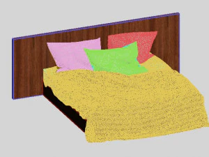 letto 1-9 Modello 3D
