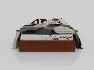 bed 1-1 3D 모델