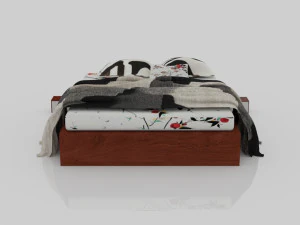 letto 1-1 Modello 3D