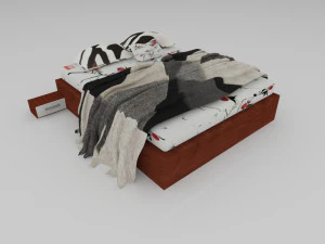 cama 1-1 Modelo 3D